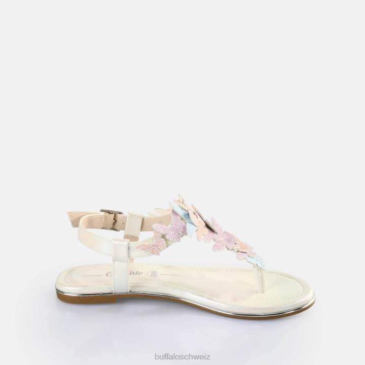 Buffalo Capri-Schmetterlingssandalen vegan 846Z180 Pastell-Multi|Sandalen