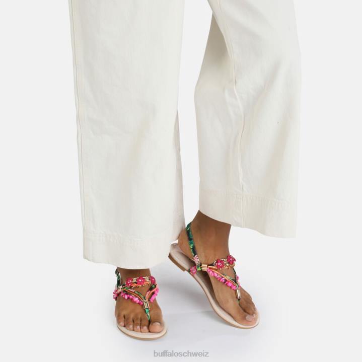 Buffalo Capri Vacay Sandale vegan 846Z175 Fuchsie|Sandalen