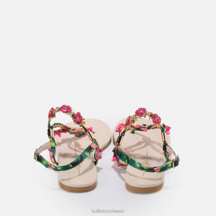 Buffalo Capri Vacay Sandale vegan 846Z175 Fuchsie|Sandalen
