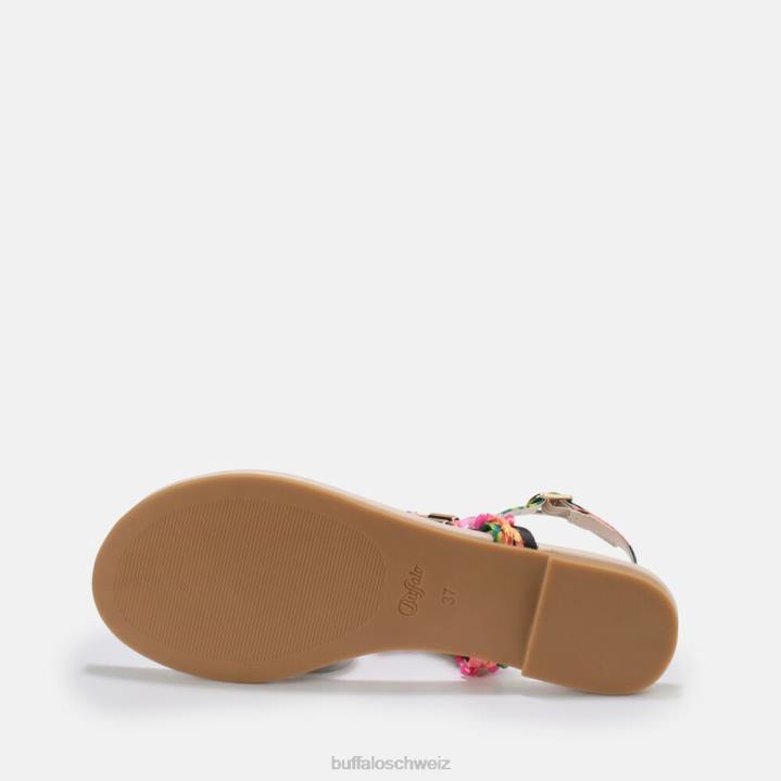 Buffalo Capri Vacay Sandale vegan 846Z175 Fuchsie|Sandalen