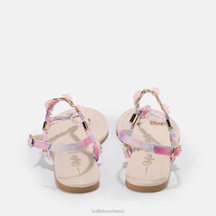 Buffalo Capri Vacay Sandale vegan 846Z176 Pastellrosa|Sandalen