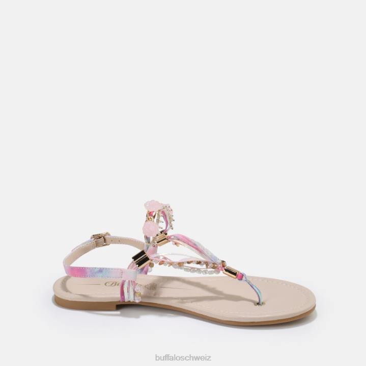 Buffalo Capri Vacay Sandale vegan 846Z176 Pastellrosa|Sandalen
