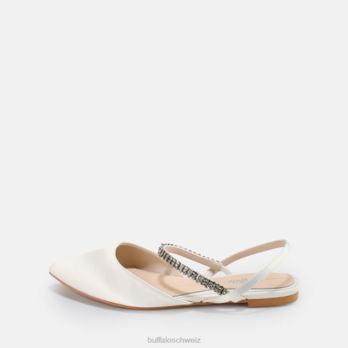 Buffalo Emilia Ballerina 846Z748 Elfenbein|Sandalen