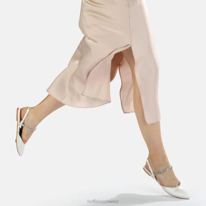 Buffalo Emilia Ballerina 846Z748 Elfenbein|Sandalen