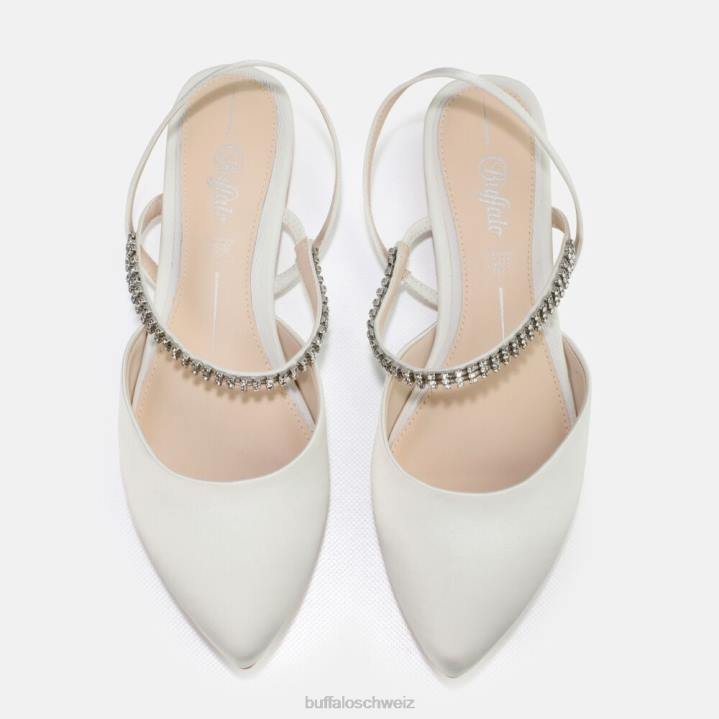 Buffalo Emilia Ballerina 846Z748 Elfenbein|Sandalen