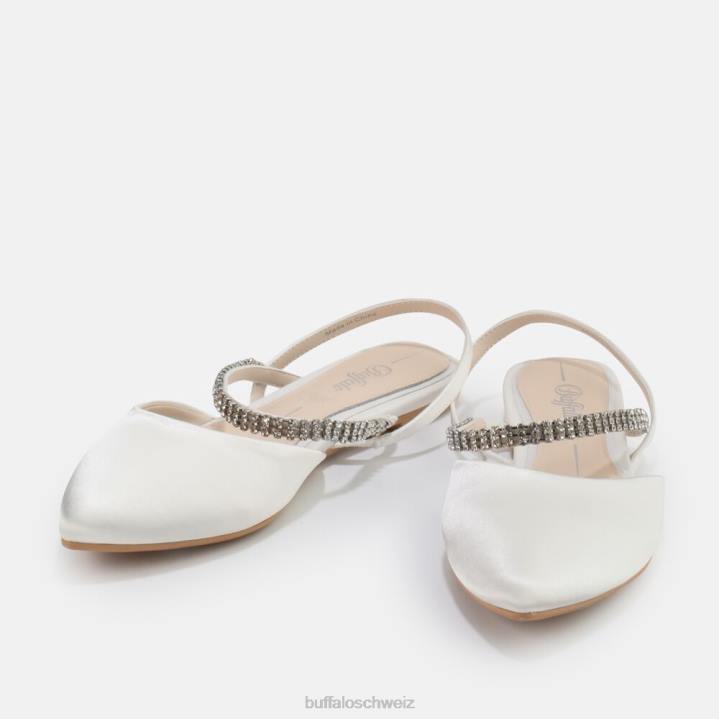 Buffalo Emilia Ballerina 846Z748 Elfenbein|Sandalen