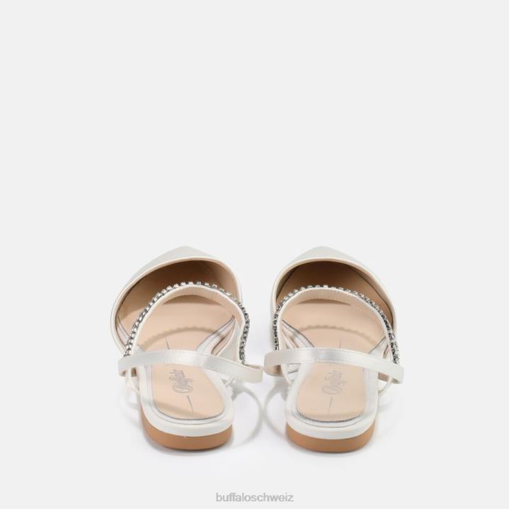 Buffalo Emilia Ballerina 846Z748 Elfenbein|Sandalen