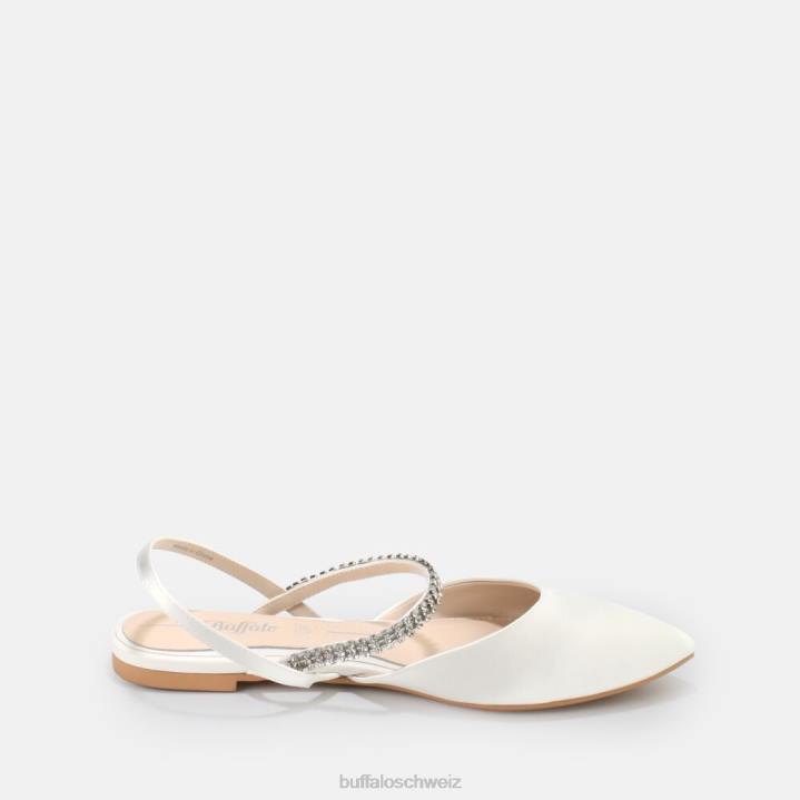 Buffalo Emilia Ballerina 846Z748 Elfenbein|Sandalen