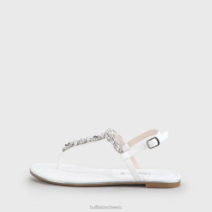 Buffalo Henriette Sandale 846Z880 Elfenbein|Sandalen