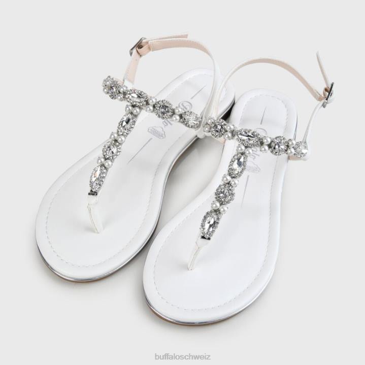 Buffalo Henriette Sandale 846Z880 Elfenbein|Sandalen