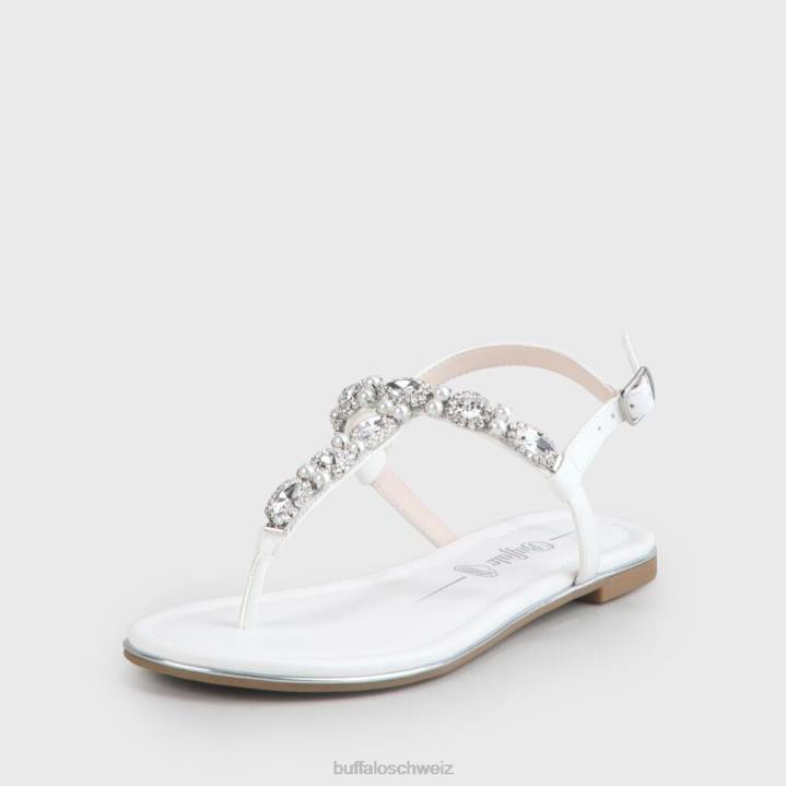 Buffalo Henriette Sandale 846Z880 Elfenbein|Sandalen