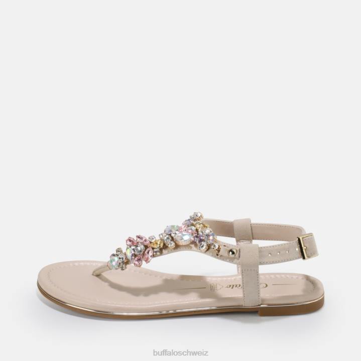 Buffalo Rhonda vegane Sandale 846Z91 Beige|Sandalen