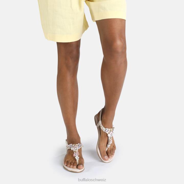 Buffalo Rhonda vegane Sandale 846Z91 Beige|Sandalen