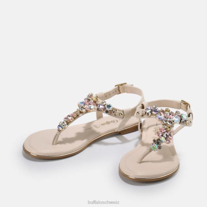 Buffalo Rhonda vegane Sandale 846Z91 Beige|Sandalen
