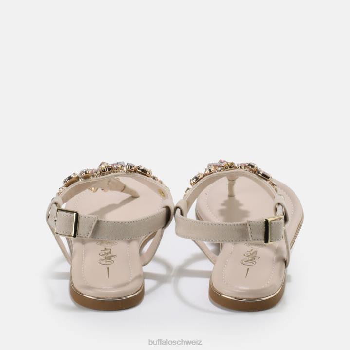 Buffalo Rhonda vegane Sandale 846Z91 Beige|Sandalen
