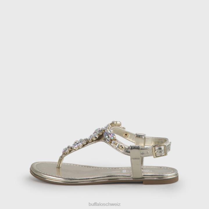 Buffalo Rhonda vegane Sandalen 846Z92 Gold|Sandalen