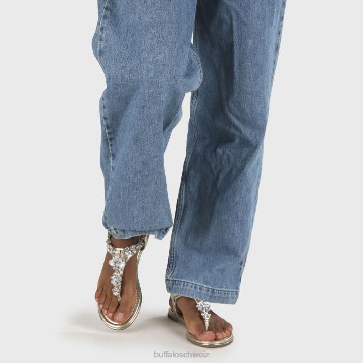 Buffalo Rhonda vegane Sandalen 846Z92 Gold|Sandalen