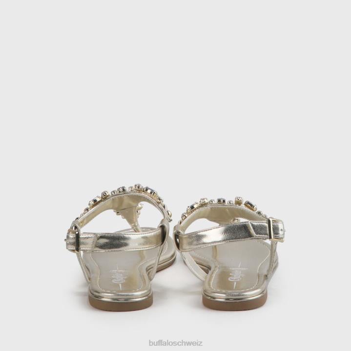 Buffalo Rhonda vegane Sandalen 846Z92 Gold|Sandalen