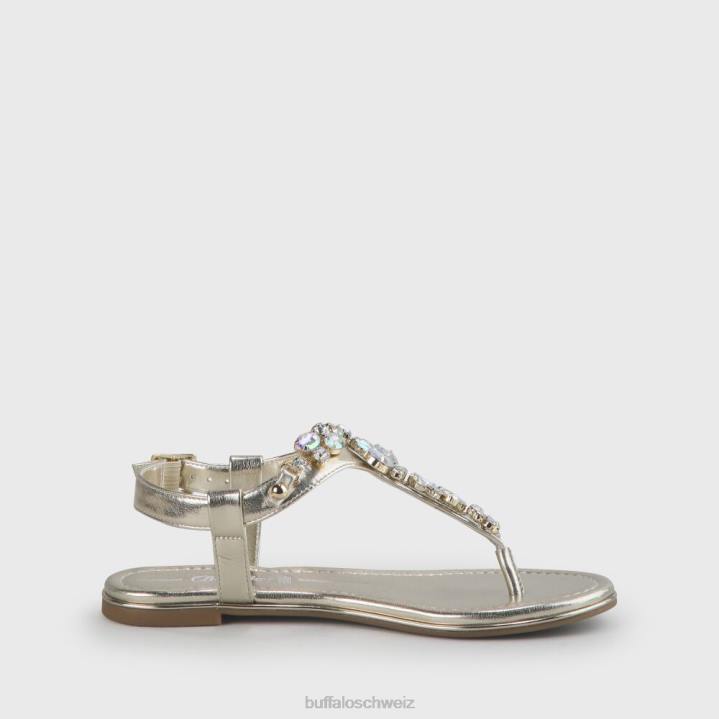 Buffalo Rhonda vegane Sandalen 846Z92 Gold|Sandalen