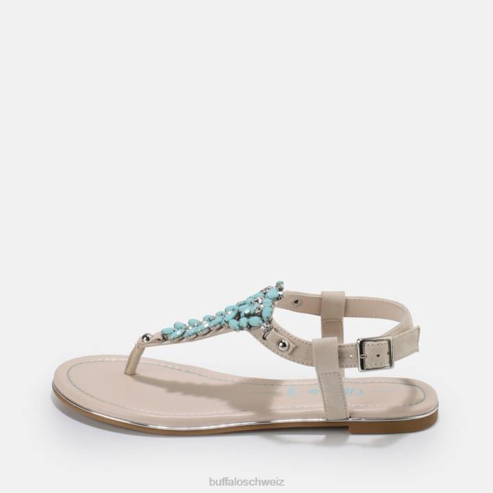 Buffalo Rosalie vegane Sandale 846Z814 minzgrün|Sandalen