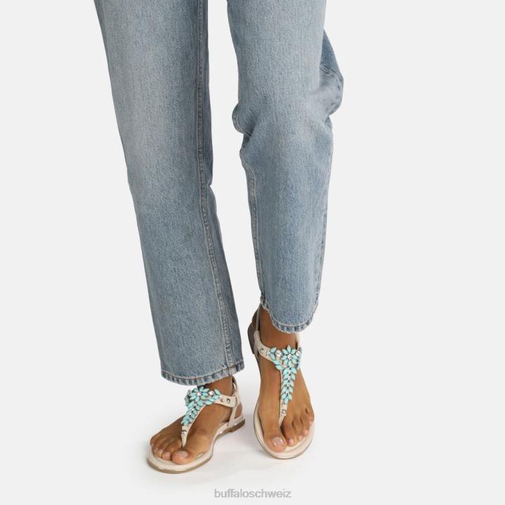 Buffalo Rosalie vegane Sandale 846Z814 minzgrün|Sandalen