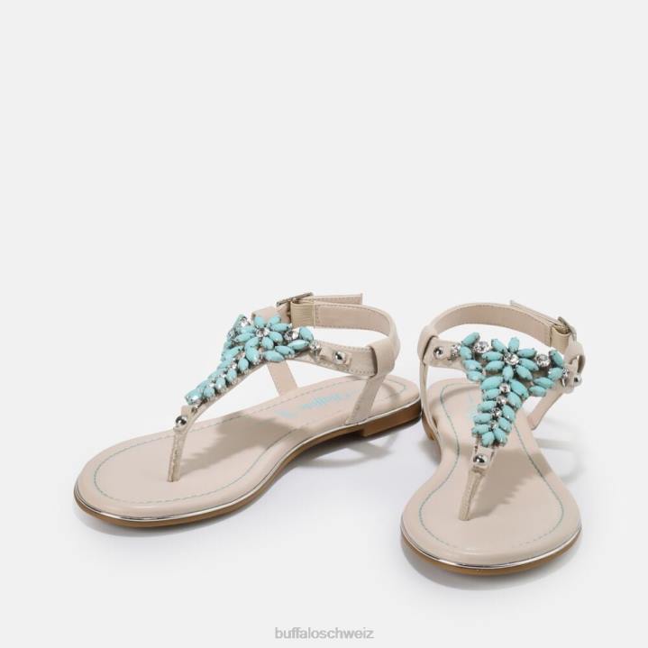 Buffalo Rosalie vegane Sandale 846Z814 minzgrün|Sandalen