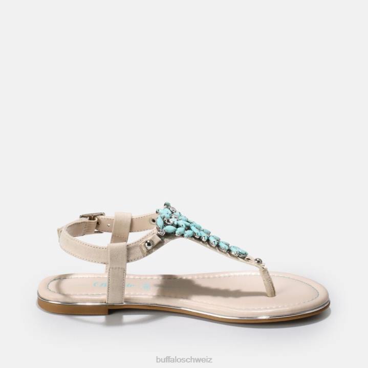 Buffalo Rosalie vegane Sandale 846Z814 minzgrün|Sandalen