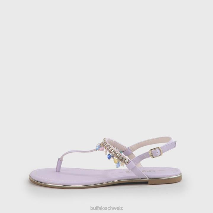 Buffalo Vegane Sandalen von Rachel Charms 846Z770 helles Lila|Sandalen