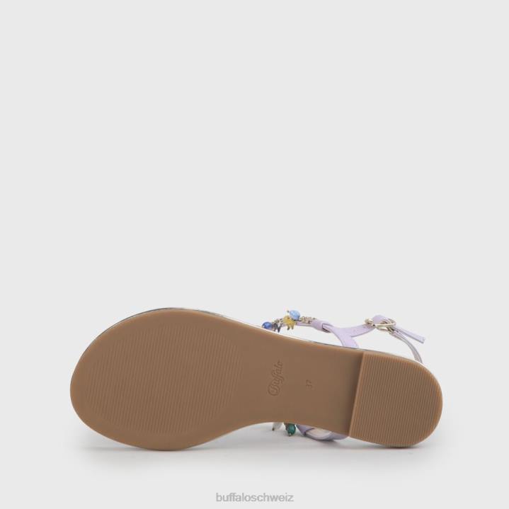 Buffalo Vegane Sandalen von Rachel Charms 846Z770 helles Lila|Sandalen