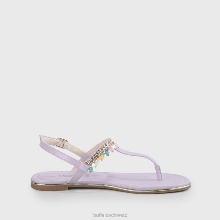 Buffalo Vegane Sandalen von Rachel Charms 846Z770 helles Lila|Sandalen