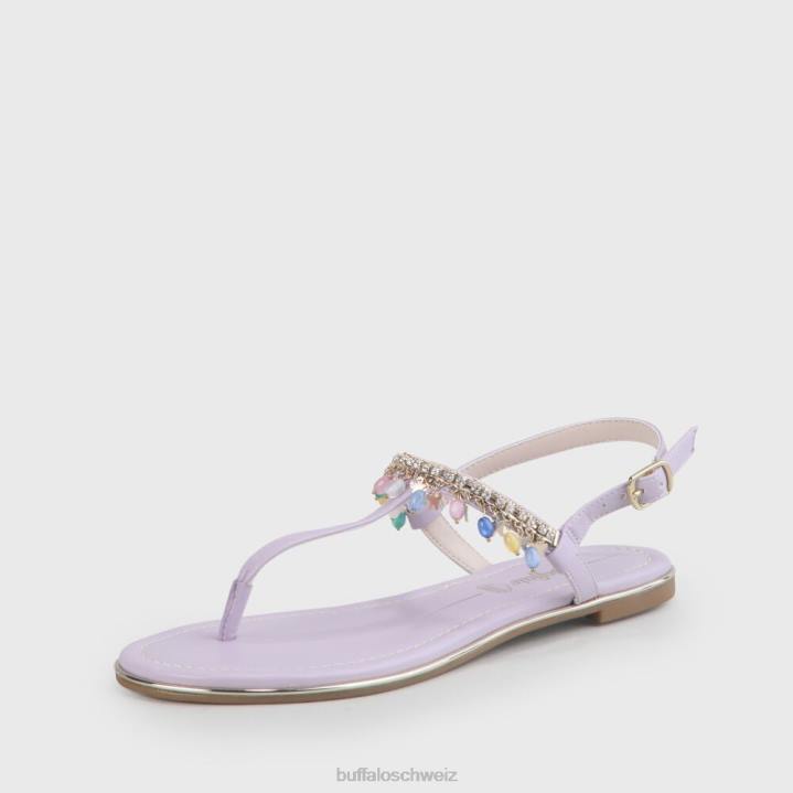 Buffalo Vegane Sandalen von Rachel Charms 846Z770 helles Lila|Sandalen