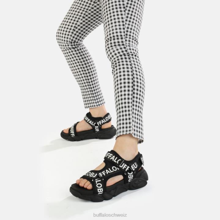 Buffalo cld tec vegane Sandalen 846Z559 Schwarz|Sandalen