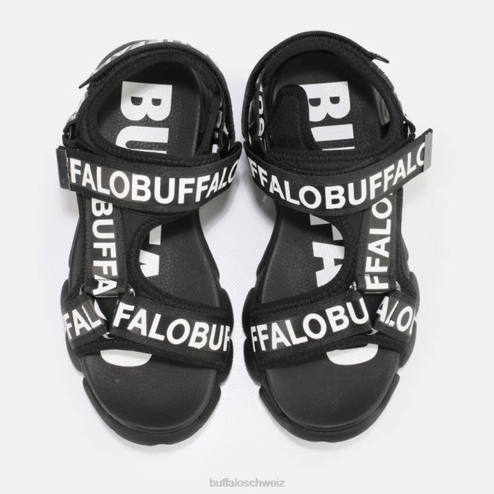 Buffalo cld tec vegane Sandalen 846Z559 Schwarz|Sandalen