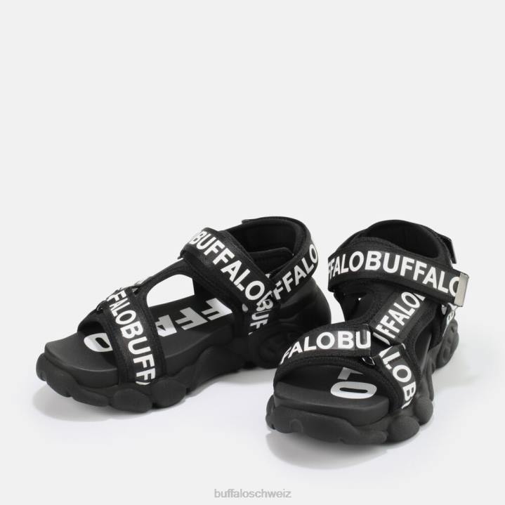 Buffalo cld tec vegane Sandalen 846Z559 Schwarz|Sandalen