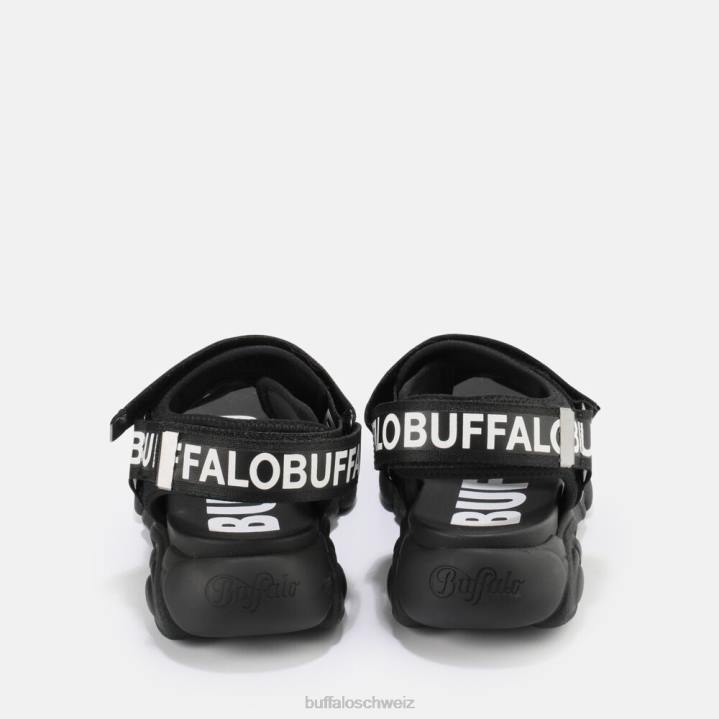 Buffalo cld tec vegane Sandalen 846Z559 Schwarz|Sandalen