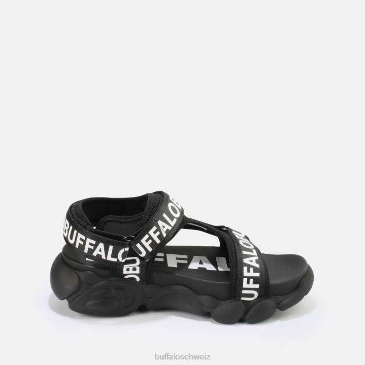 Buffalo cld tec vegane Sandalen 846Z559 Schwarz|Sandalen