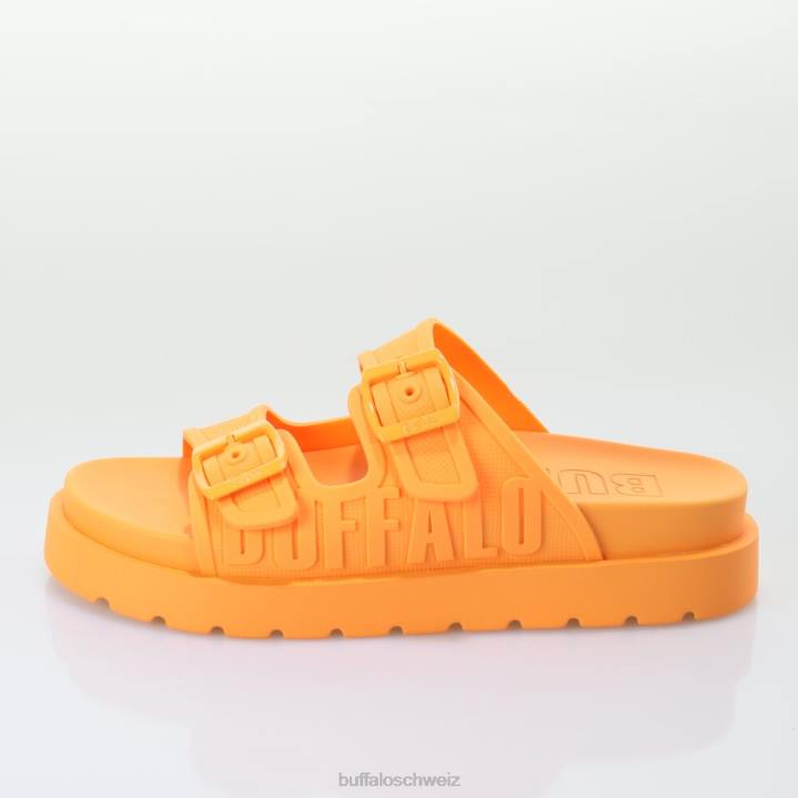 Buffalo Eve Sol Plateau-Slide vegan 846Z574 orange|Folien