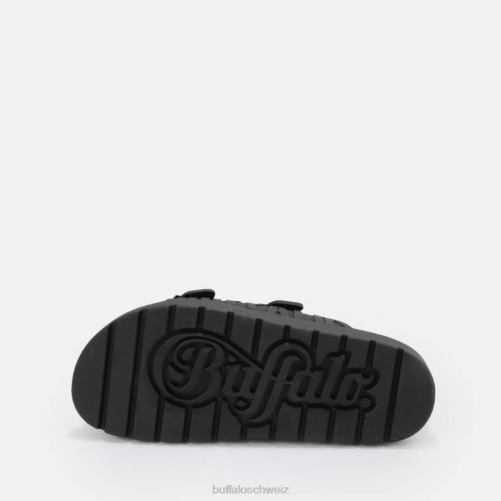 Buffalo Eve Sol Plateausandalen vegan 846Z248 Schwarz|Folien
