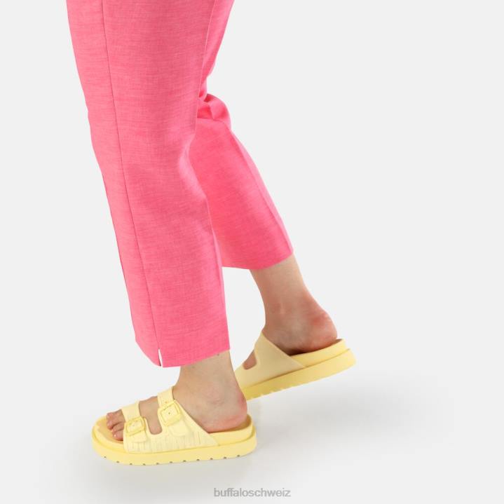 Buffalo Eve Sol Plateausandalen vegan 846Z877 Vanille|Folien