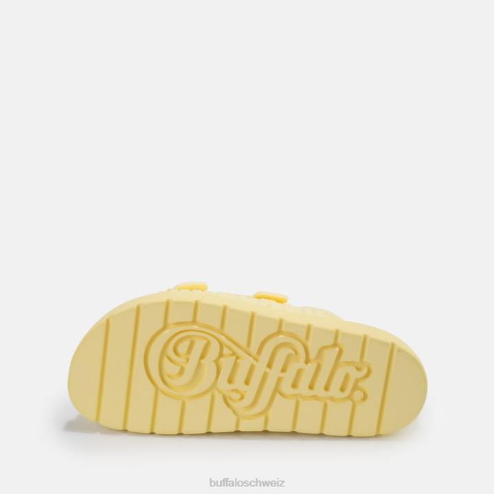 Buffalo Eve Sol Plateausandalen vegan 846Z877 Vanille|Folien
