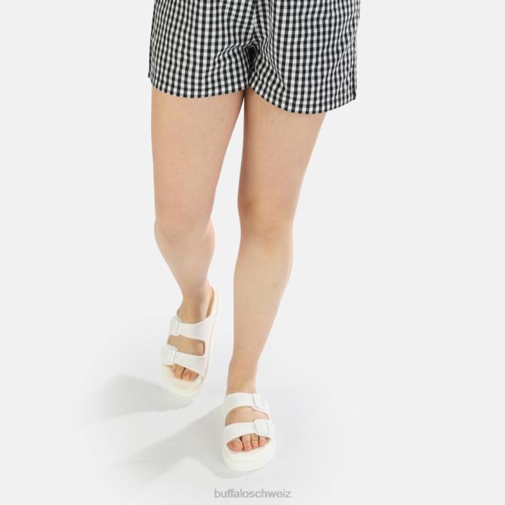 Buffalo Eve Sol Plateausandalen vegan 846Z915 Weiss|Folien