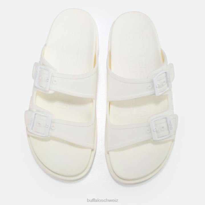 Buffalo Eve Sol Plateausandalen vegan 846Z915 Weiss|Folien