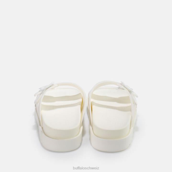 Buffalo Eve Sol Plateausandalen vegan 846Z915 Weiss|Folien