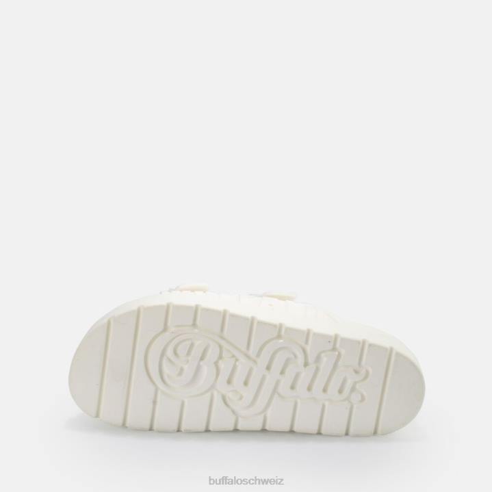 Buffalo Eve Sol Plateausandalen vegan 846Z915 Weiss|Folien