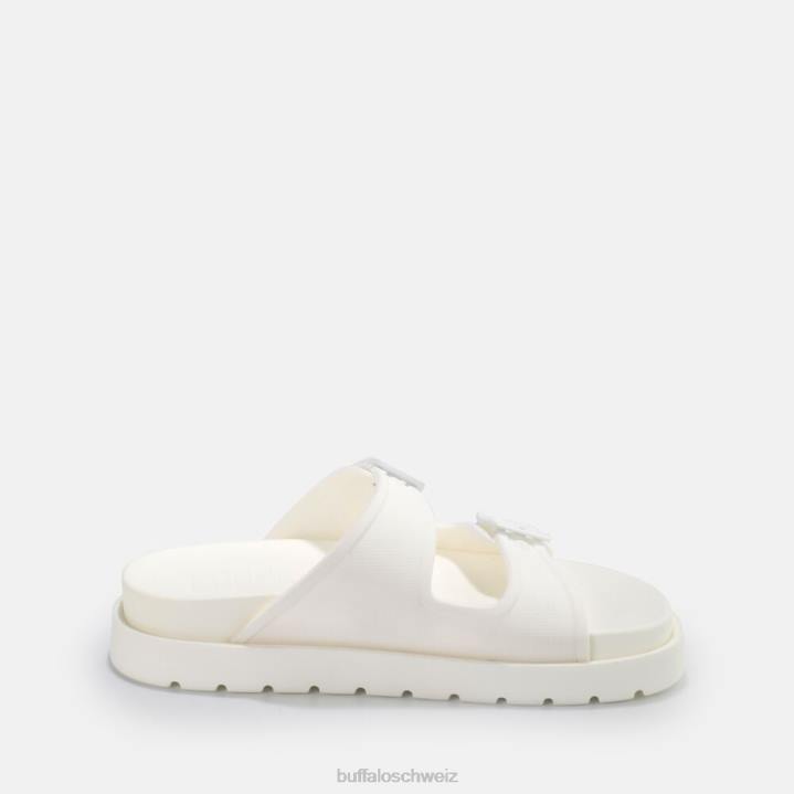 Buffalo Eve Sol Plateausandalen vegan 846Z915 Weiss|Folien