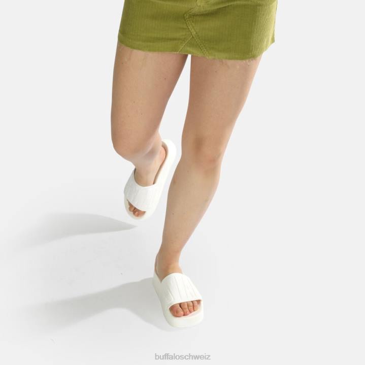 Buffalo Lake Bold Plateausandalen vegan 846Z462 Weiss|Folien