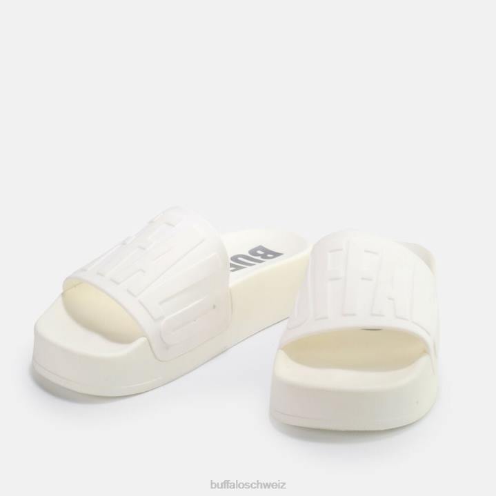 Buffalo Lake Bold Plateausandalen vegan 846Z462 Weiss|Folien