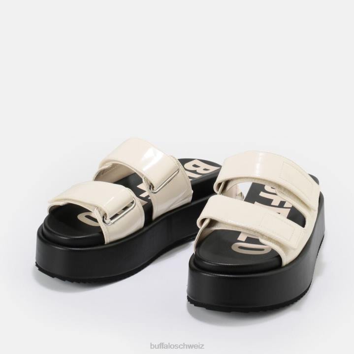 Buffalo Noa Scandi vegane Sandale 846Z921 Schwarz|Folien
