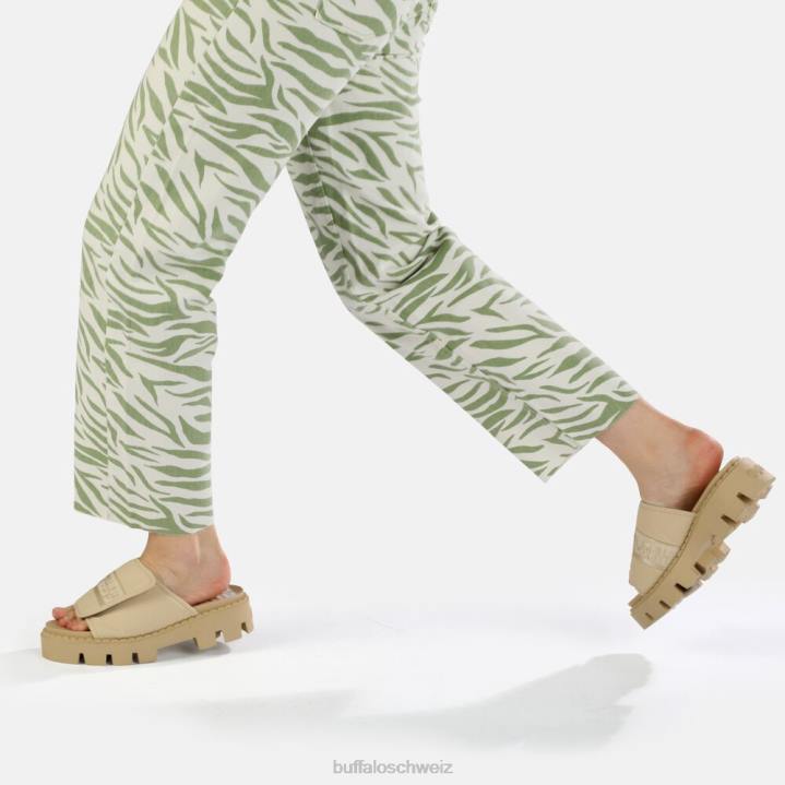 Buffalo Raven Tec-SLD Sandale vegan 846Z555 Beige|Folien