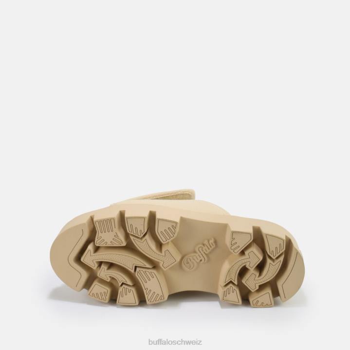 Buffalo Raven Tec-SLD Sandale vegan 846Z555 Beige|Folien